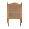 Bali & Pari Rachana Traditional French Beige Fabric and Honey Oak Finished Wood Accent Chair 238-13386-ZORO - alternate 9